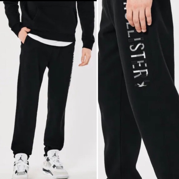 Hollister Other - HOLLISTER RELAXED LOGO GRAPHIC SWEATPANTS • Size Medium